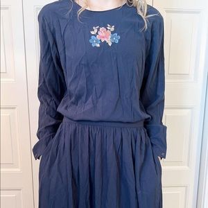 Southern Lady Navy vintage floral two piece